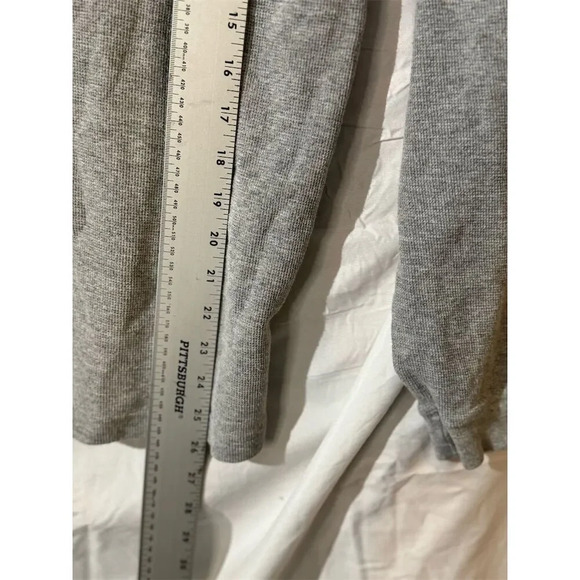 Rolling Stones 97 Bridges to Babylon S Gray Long Sleeve Henley Thermal Shirt - Picture 10 of 10